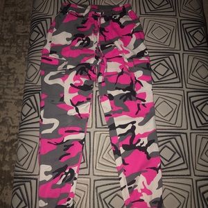 Camo print cargo pants